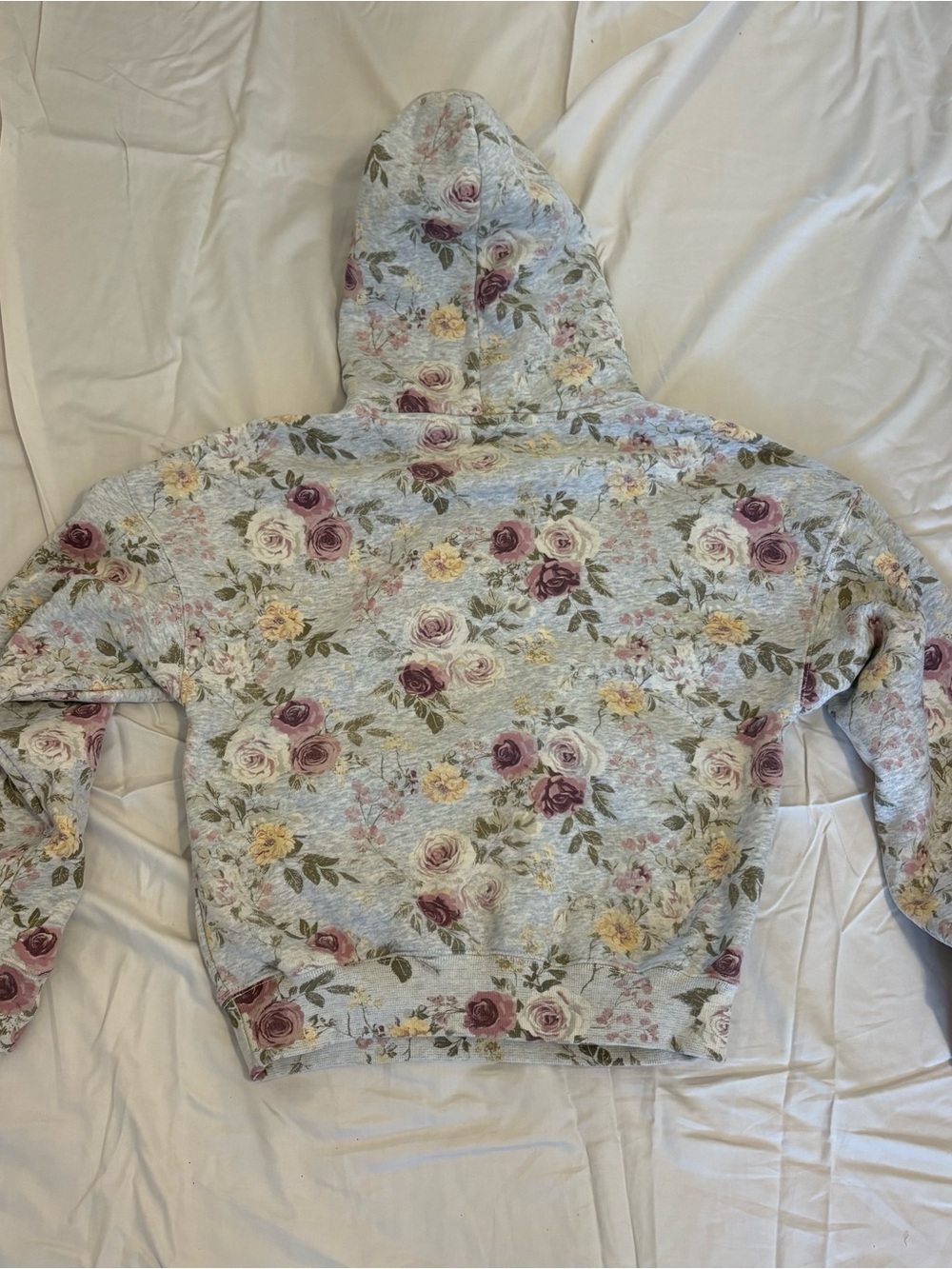 Abercrombie & Fitch Soft A&F Floral Fleece Sunday Pullover Hoodie XS - Picture 4 of 4